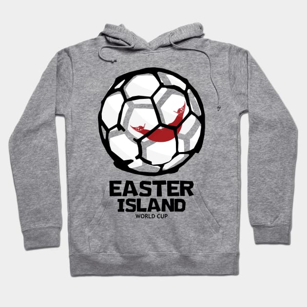 Easter Island Football Country Flag Hoodie by KewaleeTee